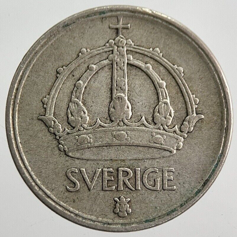 1950 Sweden 10 Ore Silver Coin | Fine Collectable Grade | a7832