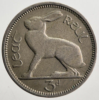 1950 Irish Rabbit Threepence Coin | Very High Grade | a7414