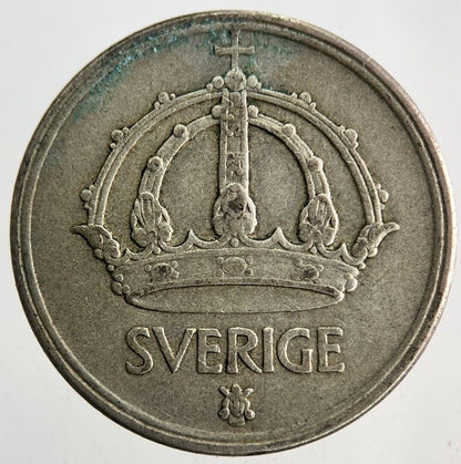 1950 Sweden 50 Ore Silver Coin | Fine Collectable Grade