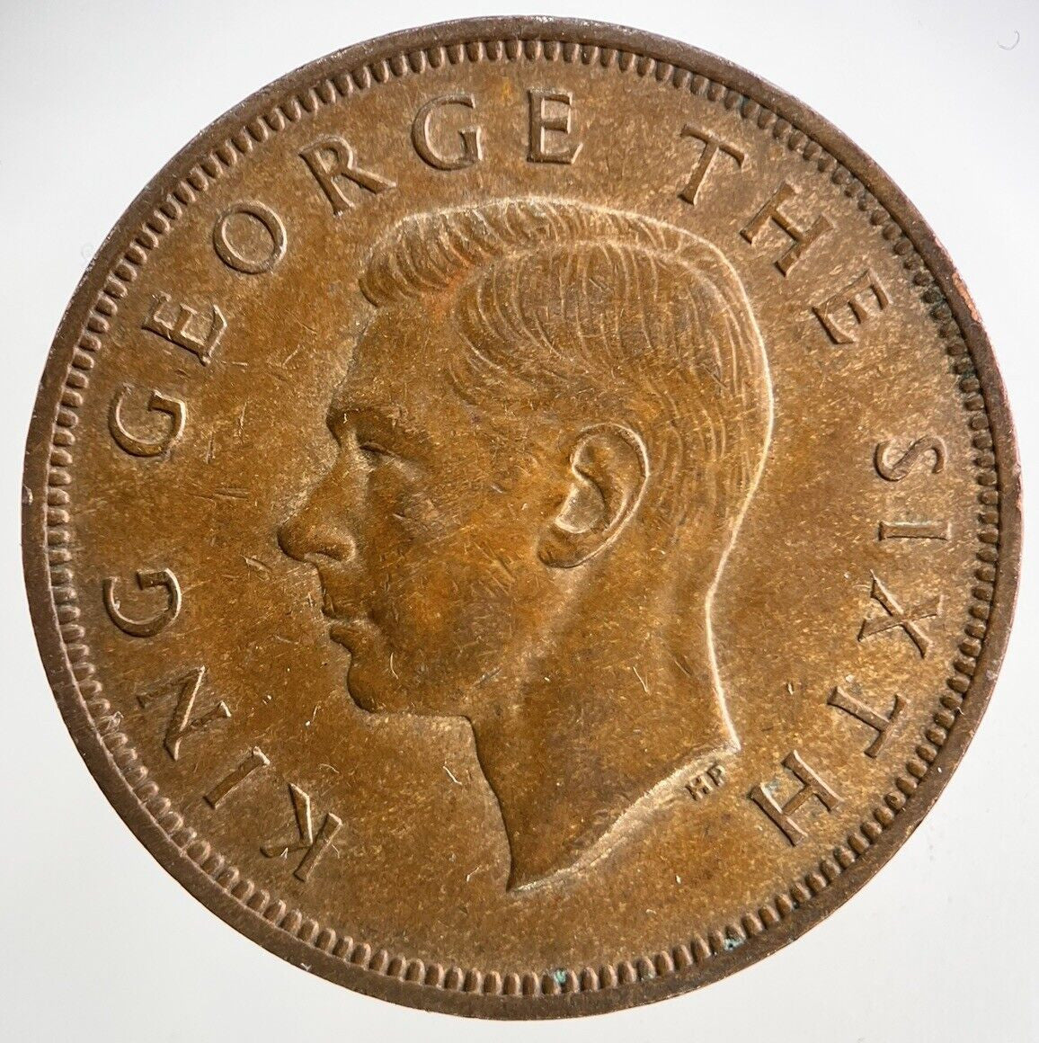 1950 New Zealand One Penny Coin | Fine Collectable Grade