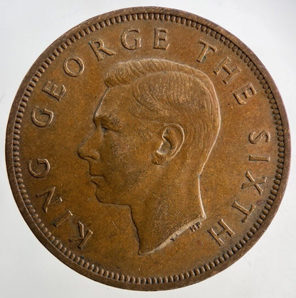 1950 New Zealand One Penny Coin | Very High Grade