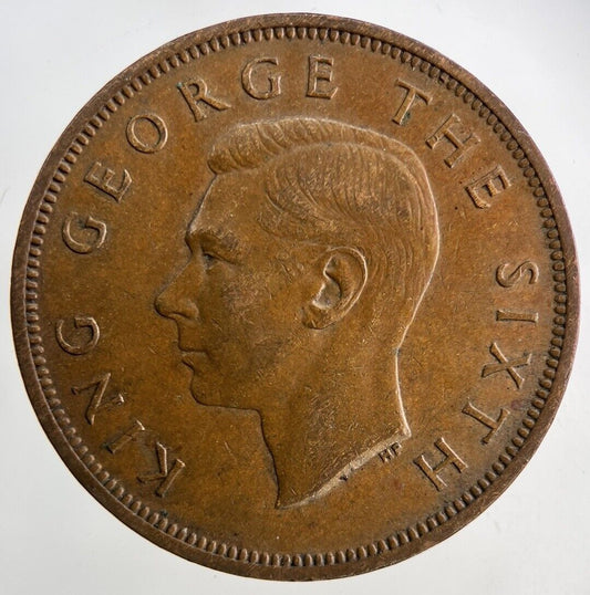 1950 New Zealand One Penny Coin | Very High Grade