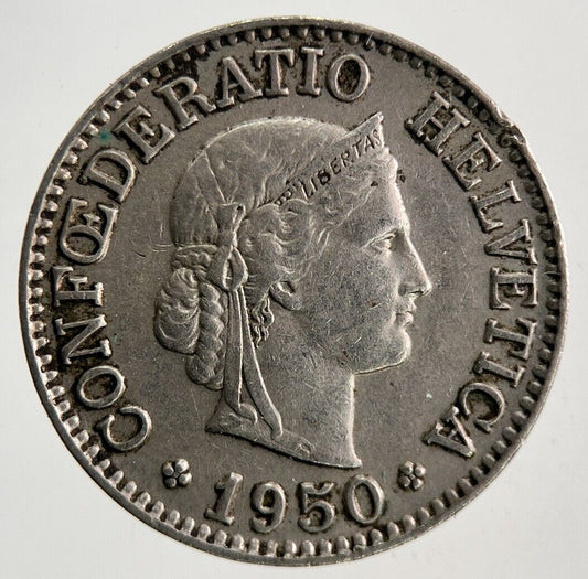 1950 Switzerland Swiss 10 Rappen Coin | Fine Collectable Grade