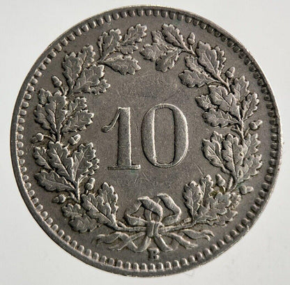 1950 Switzerland Swiss 10 Rappen Coin | Fine Collectable Grade