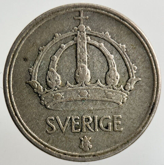 1950 Sweden 10 Ore Silver Coin | Fine Collectable Grade