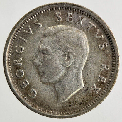 1950 South Africa Sixpence Silver Coin | Very High Grade