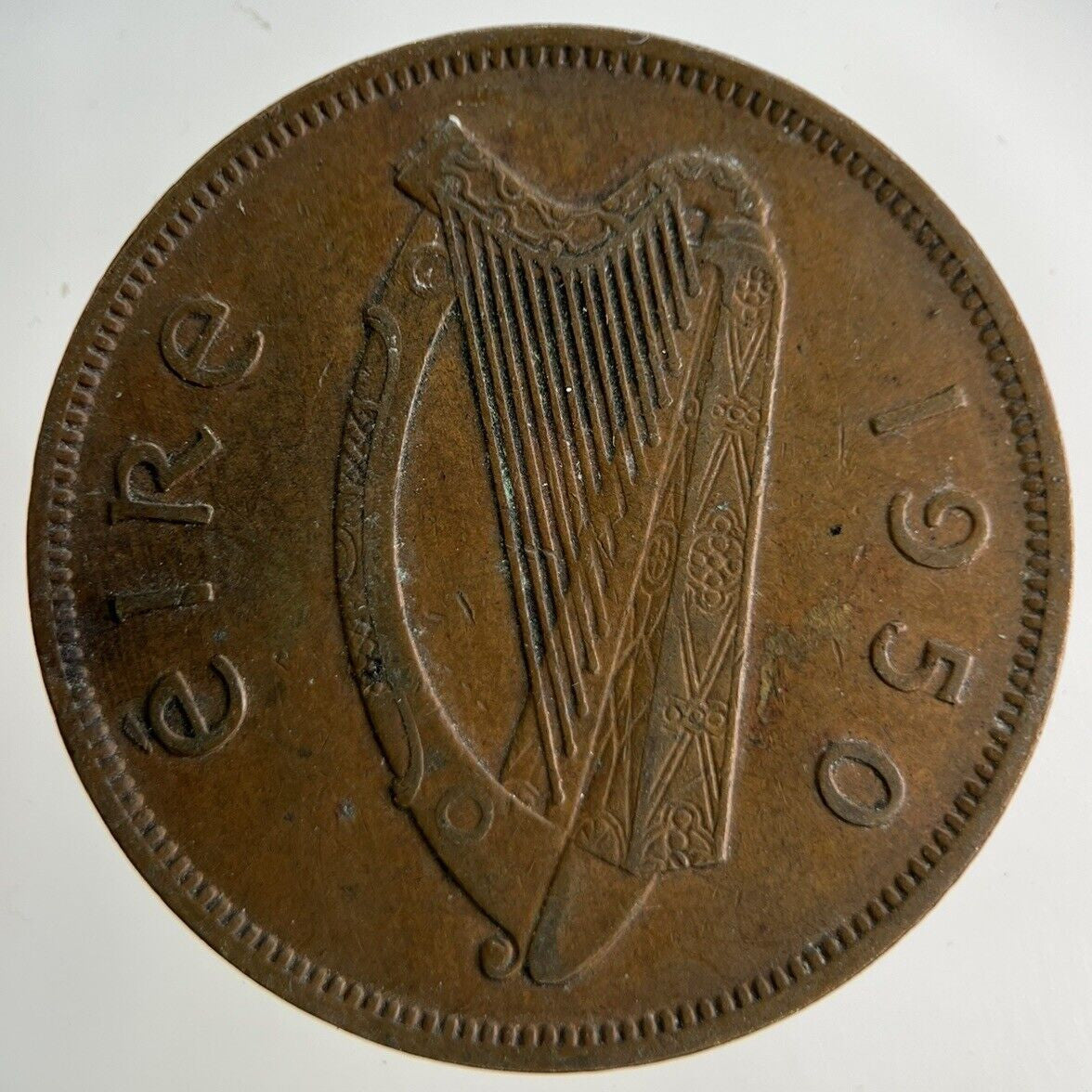 1950 Irish One Penny Coin | Fine Collectable Grade
