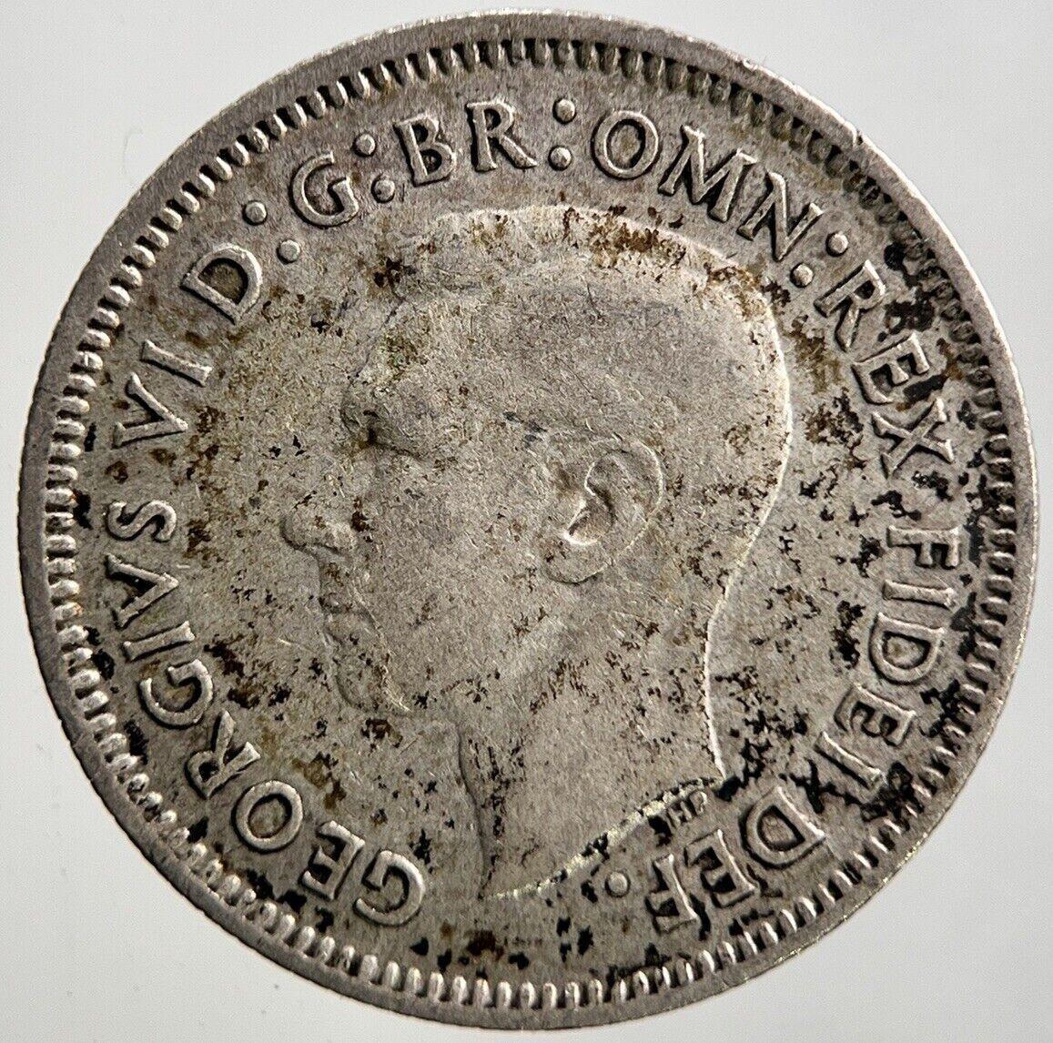 1951 Australia Sixpence Silver Coin | Fine Collectable Grade | a3447