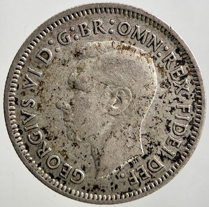 1951 Australia Sixpence Silver Coin | Fine Collectable Grade | a3447