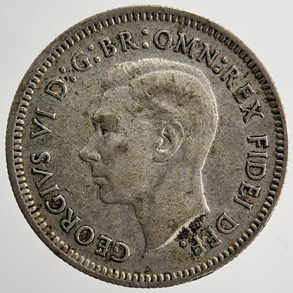 1951 Australia Sixpence Silver Coin | Fine Collectable Grade | a5888
