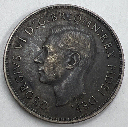 1951 50 Years Of Federation Florin | Australia Silver Coin | Fine Grade | a689