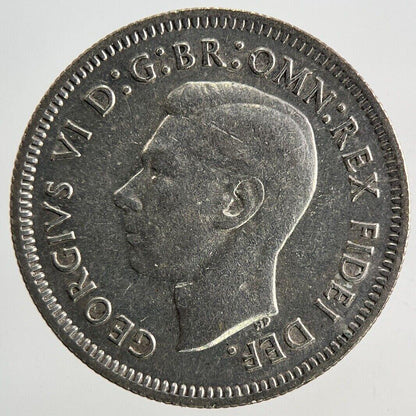1951 Australia Sixpence Silver Coin | Fine Collectable Grade