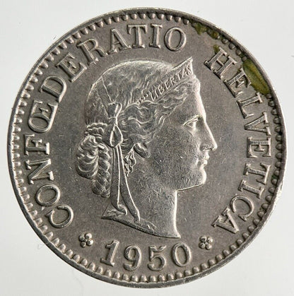 1950 Switzerland Swiss 10 Rappen Coin | Fine Collectable Grade