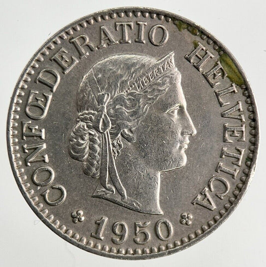 1950 Switzerland Swiss 10 Rappen Coin | Fine Collectable Grade