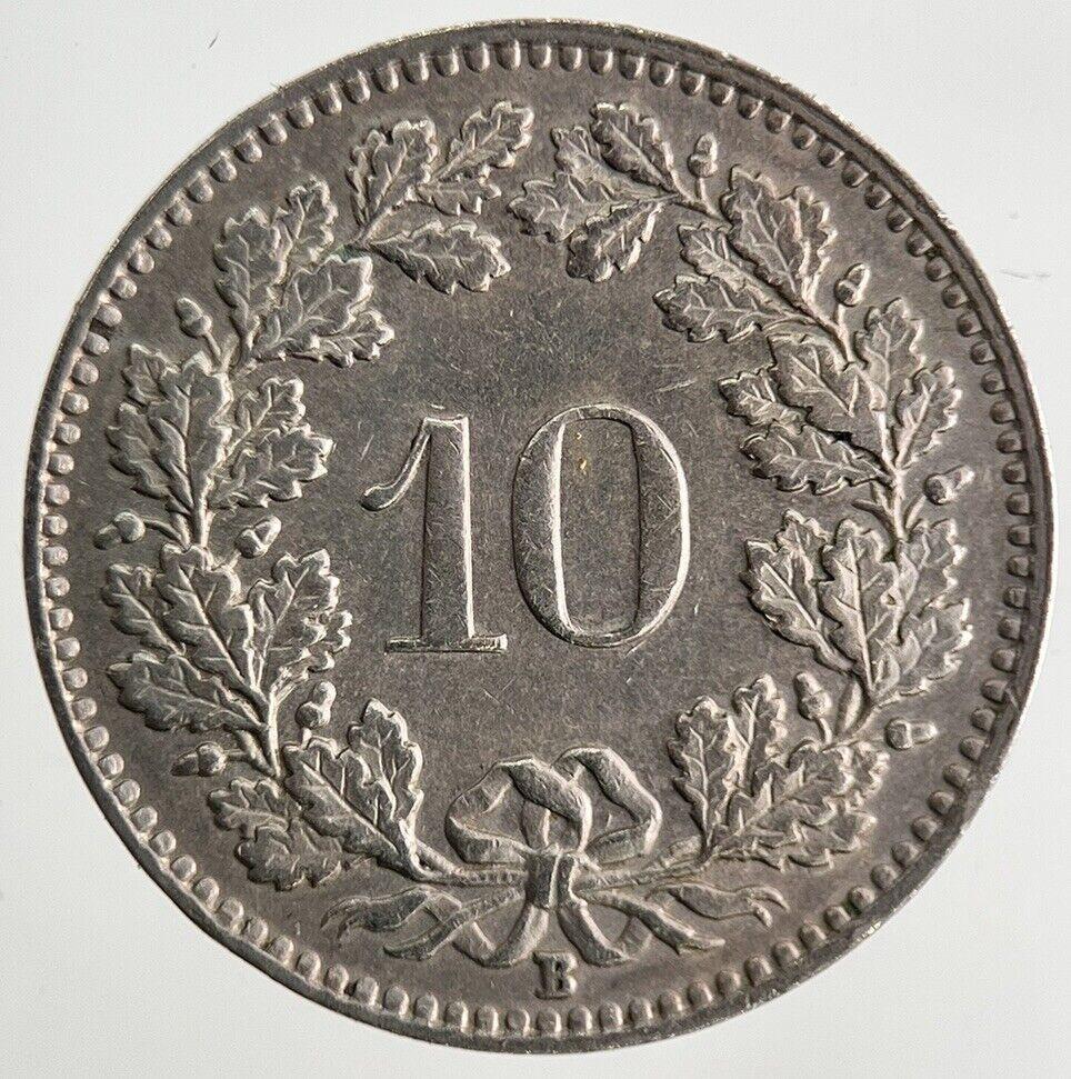 1950 Switzerland Swiss 10 Rappen Coin | Fine Collectable Grade