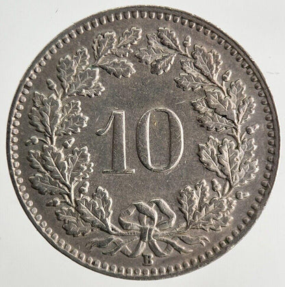 1950 Switzerland Swiss 10 Rappen Coin | Fine Collectable Grade