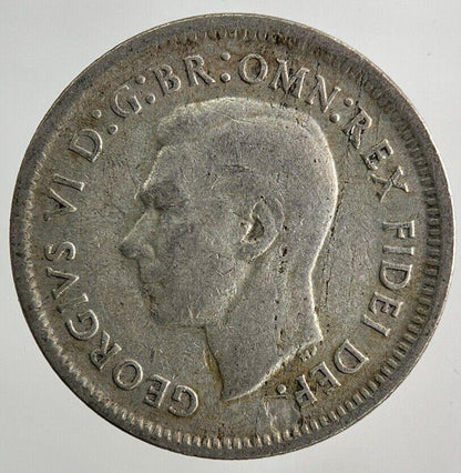 1951 Australia Sixpence Silver Coin | Fine Collectable Grade