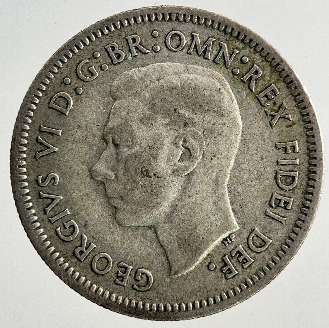 1951 Australia Sixpence Silver Coin | Fine Collectable Grade