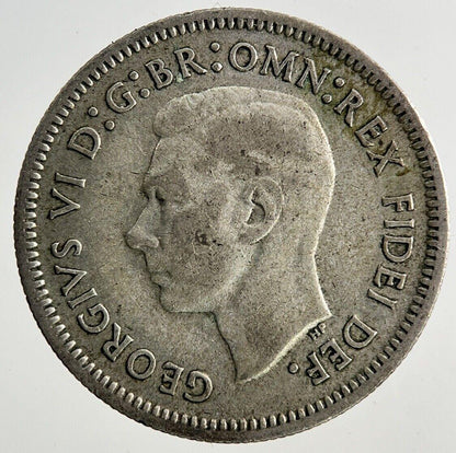 1951 Australia Sixpence Silver Coin | Fine Collectable Grade