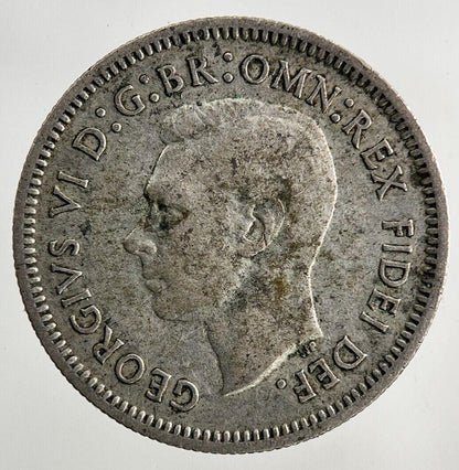 1951 Australia Sixpence Silver Coin | Fine Collectable Grade
