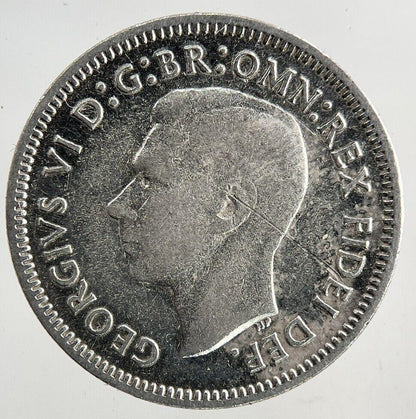 1951 Australia Sixpence Silver Coin | Fine Collectable Grade