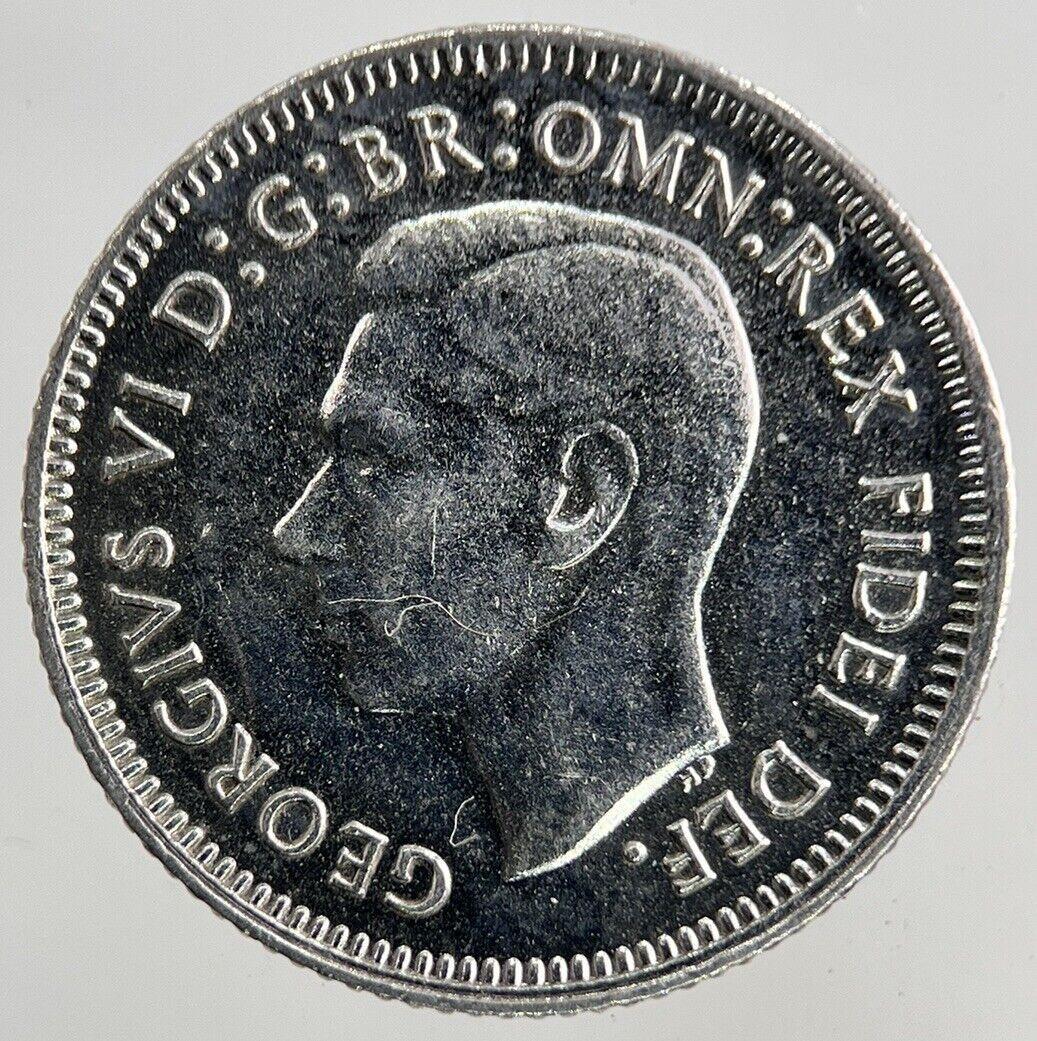 1951 Australia Sixpence Silver Coin | Fine Collectable Grade