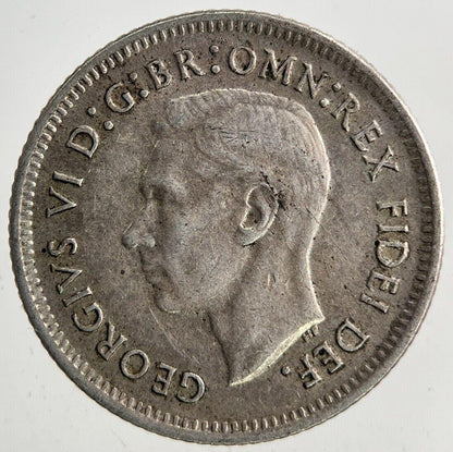 1951 Australia Sixpence Silver Coin | Very High Grade