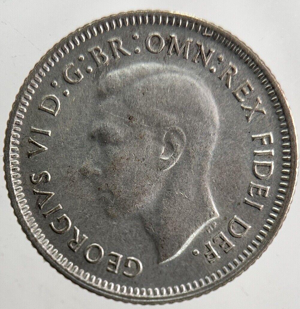 1951 Australia Sixpence Silver Coin | Fine Collectable Grade | a5471