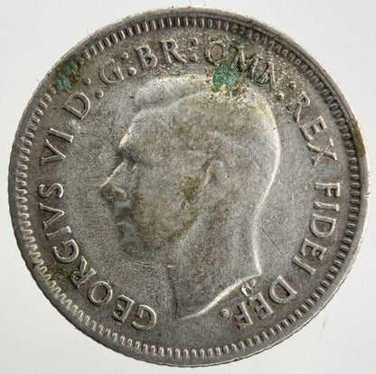 1951 Australia Sixpence Silver Coin | Fine Collectable Grade