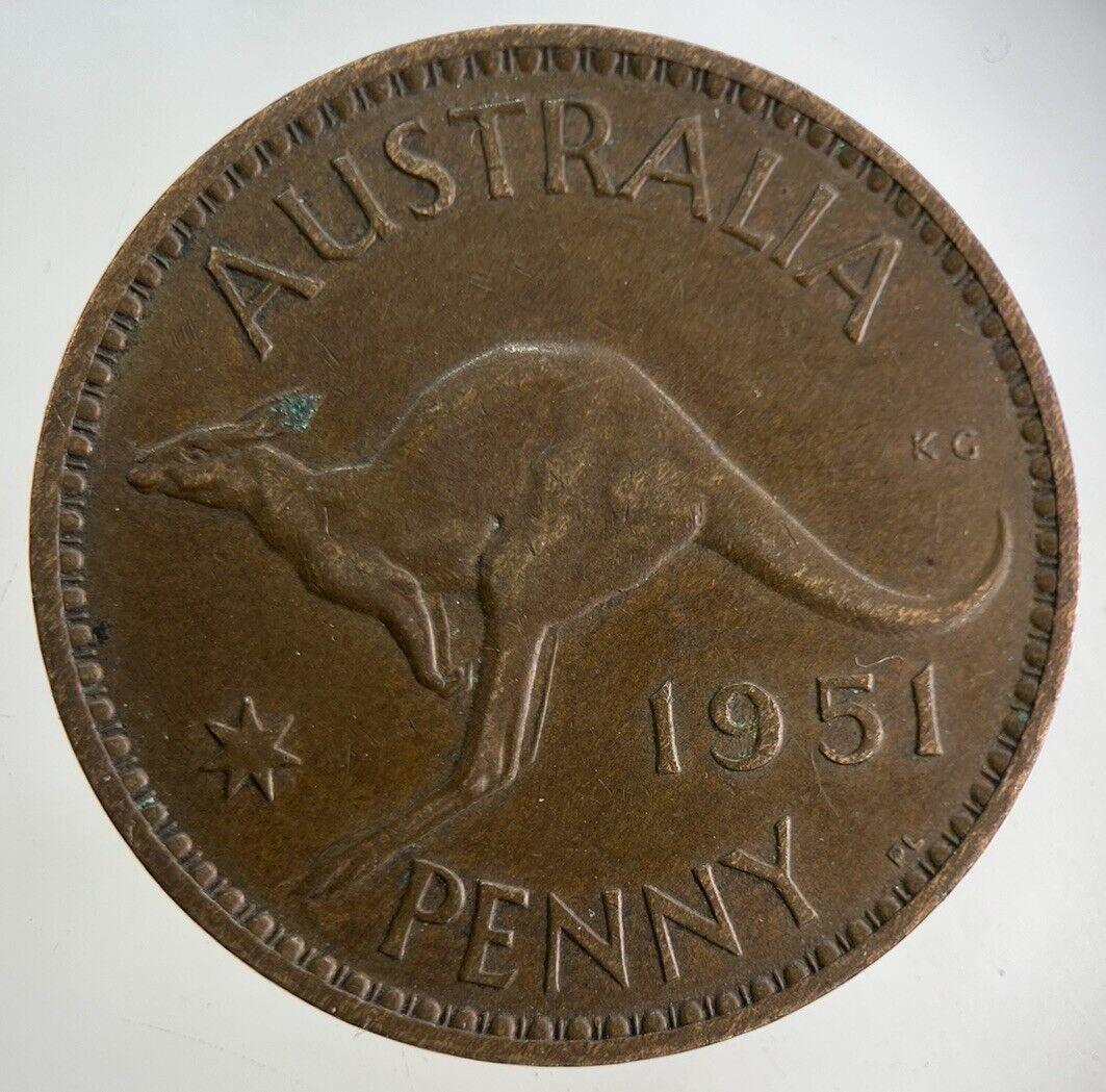 1951 Australia One Penny Coin | Very High Grade