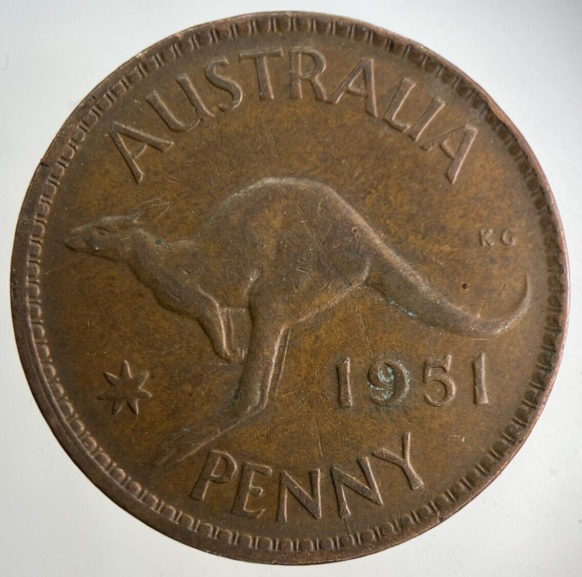 1951 Australia One Penny Coin | Fine Collectable Grade