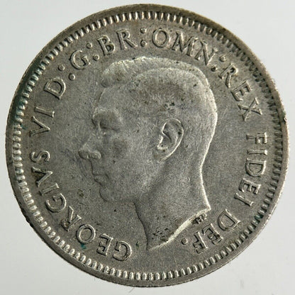 1951 Australia Sixpence Silver Coin | Fine Collectable Grade