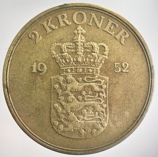 1951 Denmark 2 Kroner Coin | Fine Collectable Grade | a8238