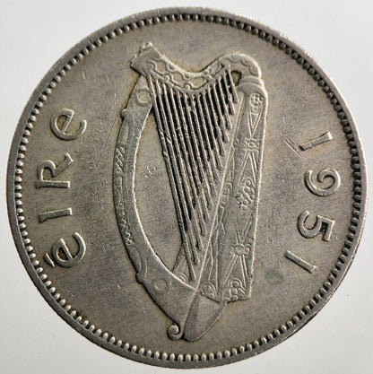 1951 Irish Bull Shilling Coin | Very High Grade | a7425