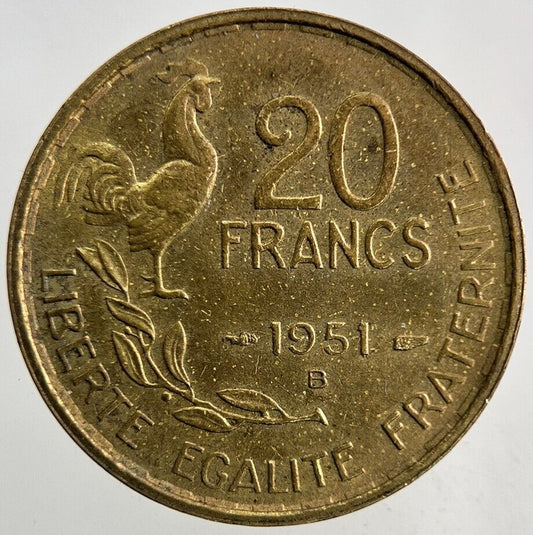 1951 France 20 Francs Coin | Very High Grade