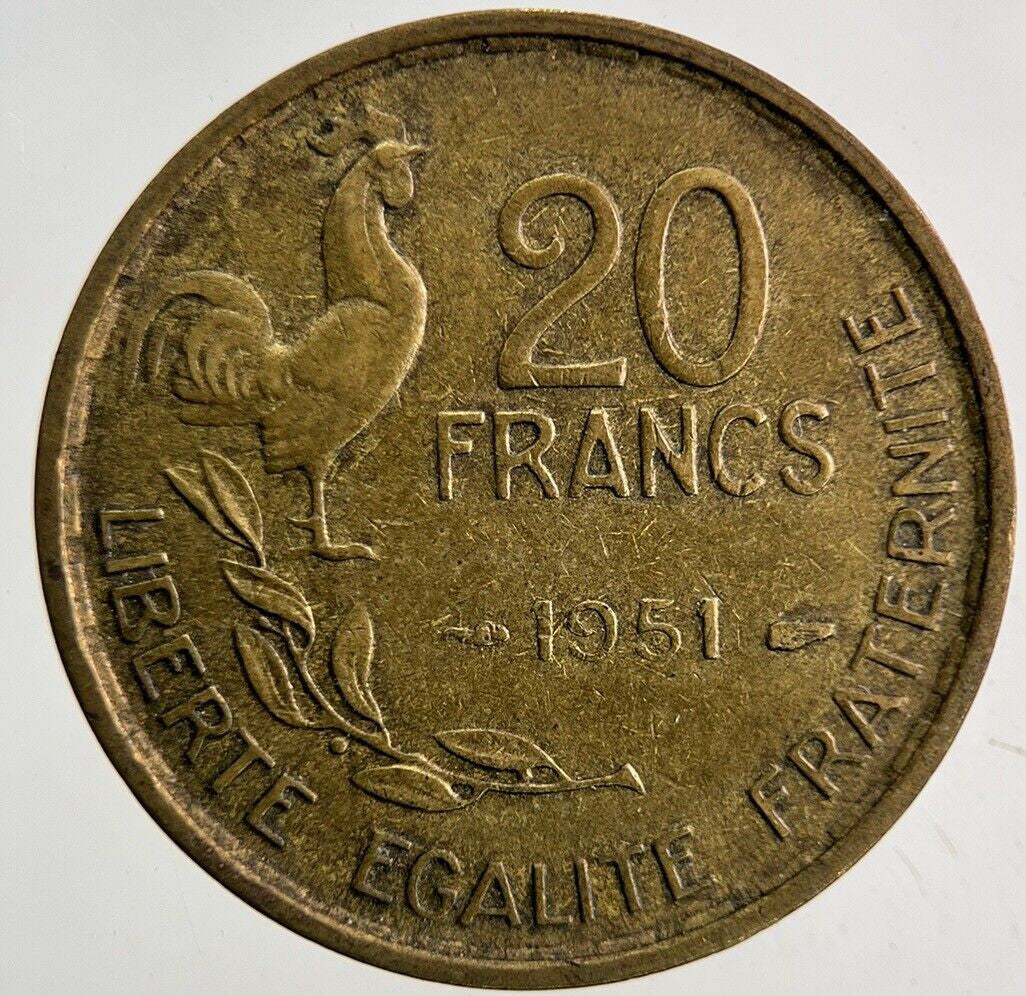 1951 France 20 Francs Coin | Fine Collectable Grade