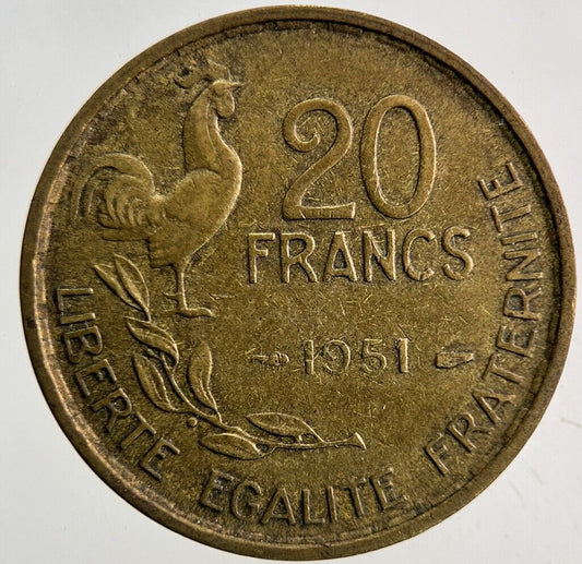 1951 France 20 Francs Coin | Fine Collectable Grade