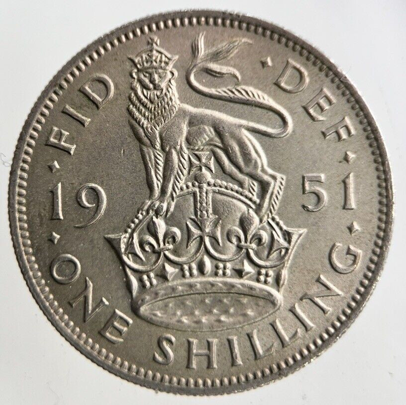 1951 George VI Shilling Coin | Very High Grade