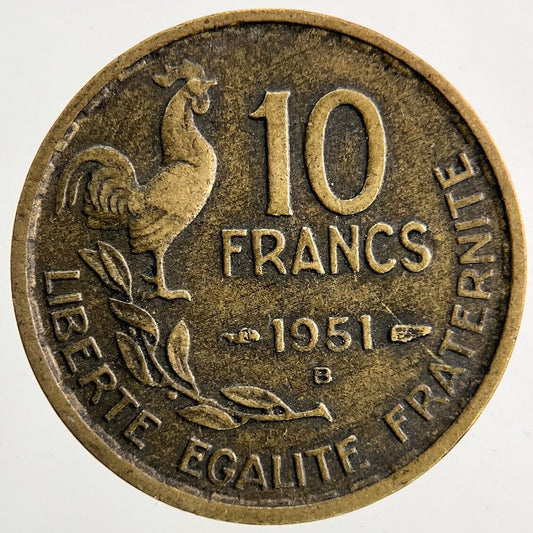 1951 France 10 Francs Coin | Very High Grade