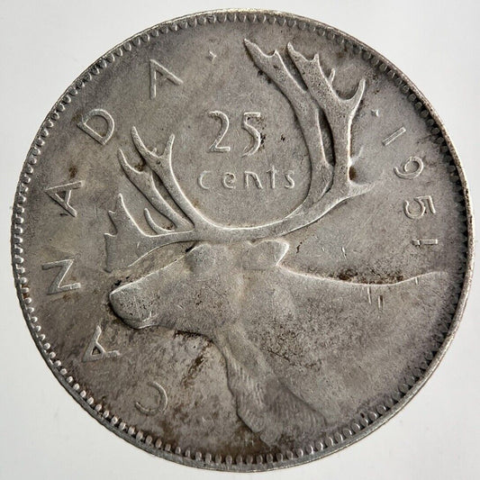 1951 Canada 25 Cents Silver Coin | Collectable Grade