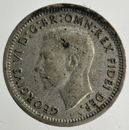 1951 Australia Threepence Silver Coin | Fine Collectable Grade