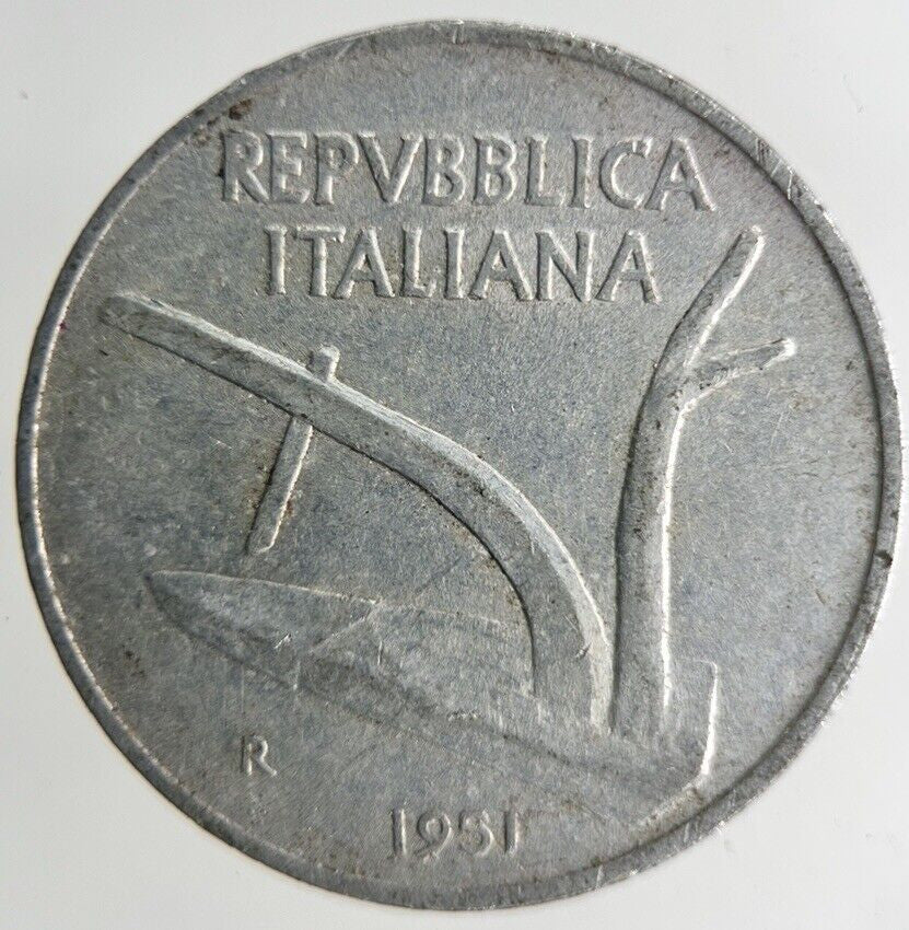 1951 Italy 10 Centesimi Coin | Fine Collectable Grade