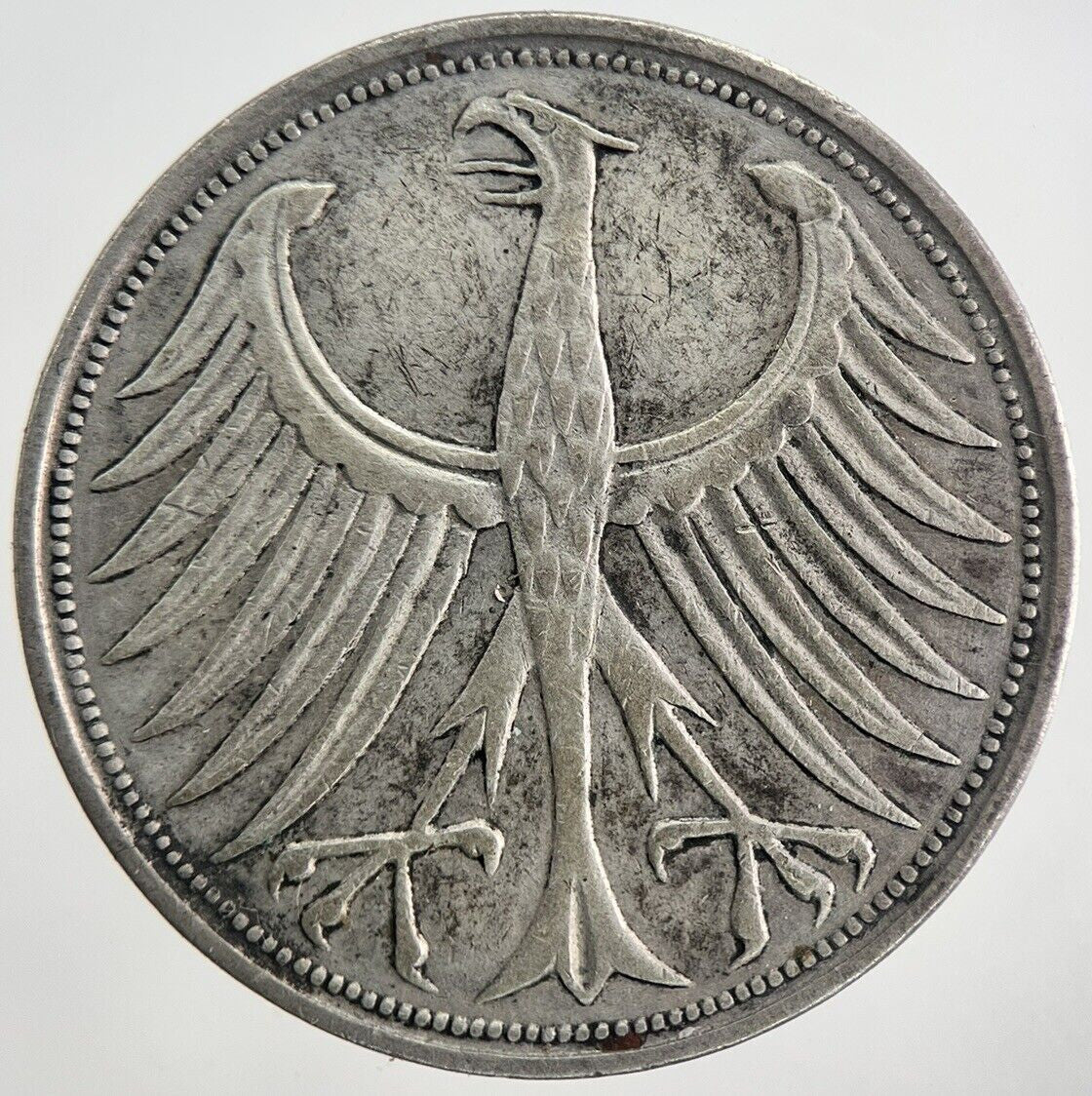 1951-J Germany 5 Mark Silver Coin | Fine Collectable Grade
