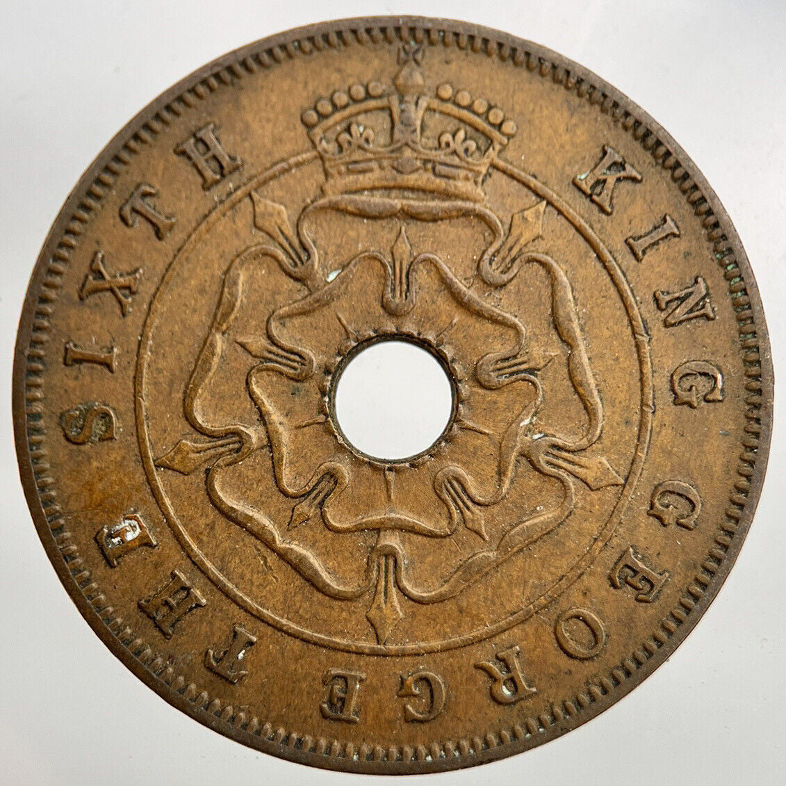 1951 Rhodesia Africa One Penny Coin | Fine Collectable Grade | a1645