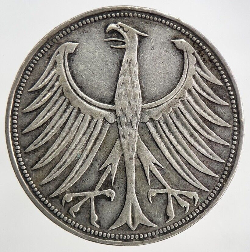 1951-D Germany 5 Mark Silver Coin | Very High Grade