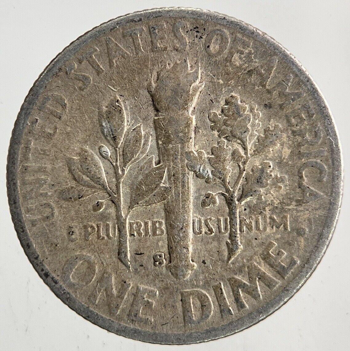 1951-S US USA Roosevelt Dime Silver Coin | Fine Collectable Grade