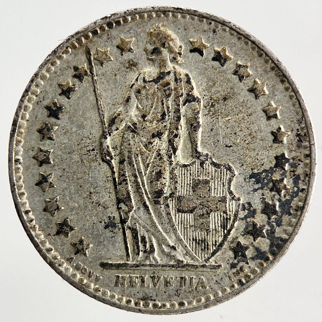 1951 Switzerland Swiss 1/2 Half Franc Silver Coin | Very High Grade