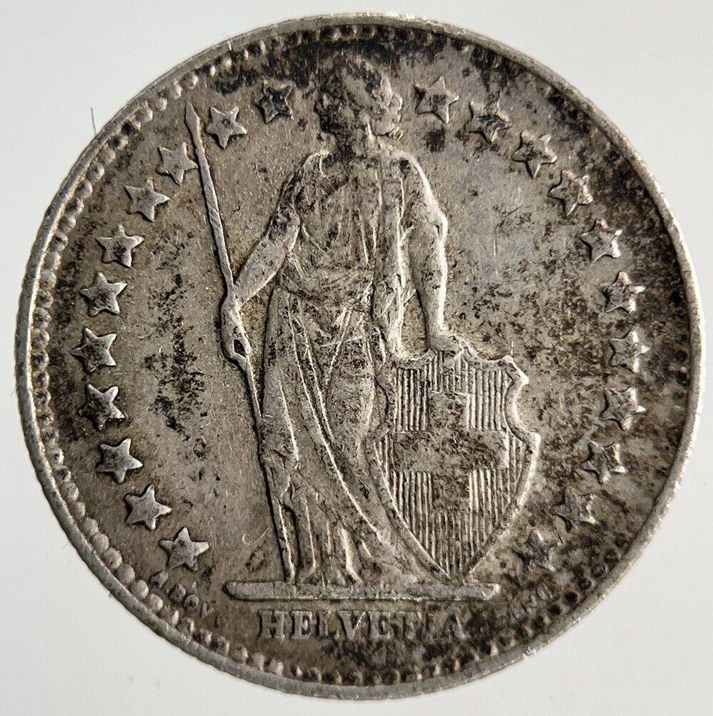 1951 Switzerland Swiss 1/2 Half Franc Silver Coin | Fine Collectable Grade