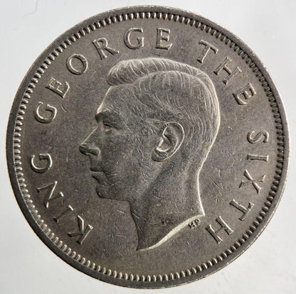 1951 New Zealand Florin Coin | Fine Collectable Grade