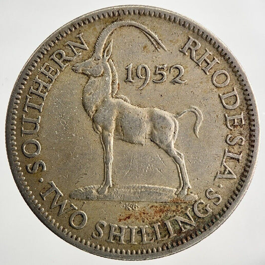 1952 Africa Rhosdesia 2 Shillings Coin | Fine Collectable Grade